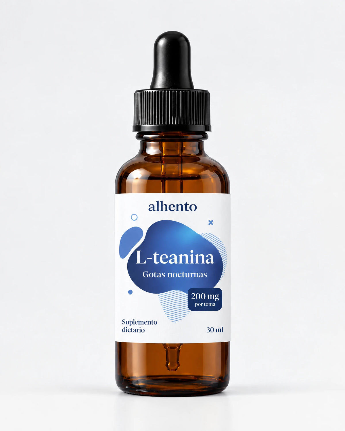 Alhento L-teanina, gotero ámbar